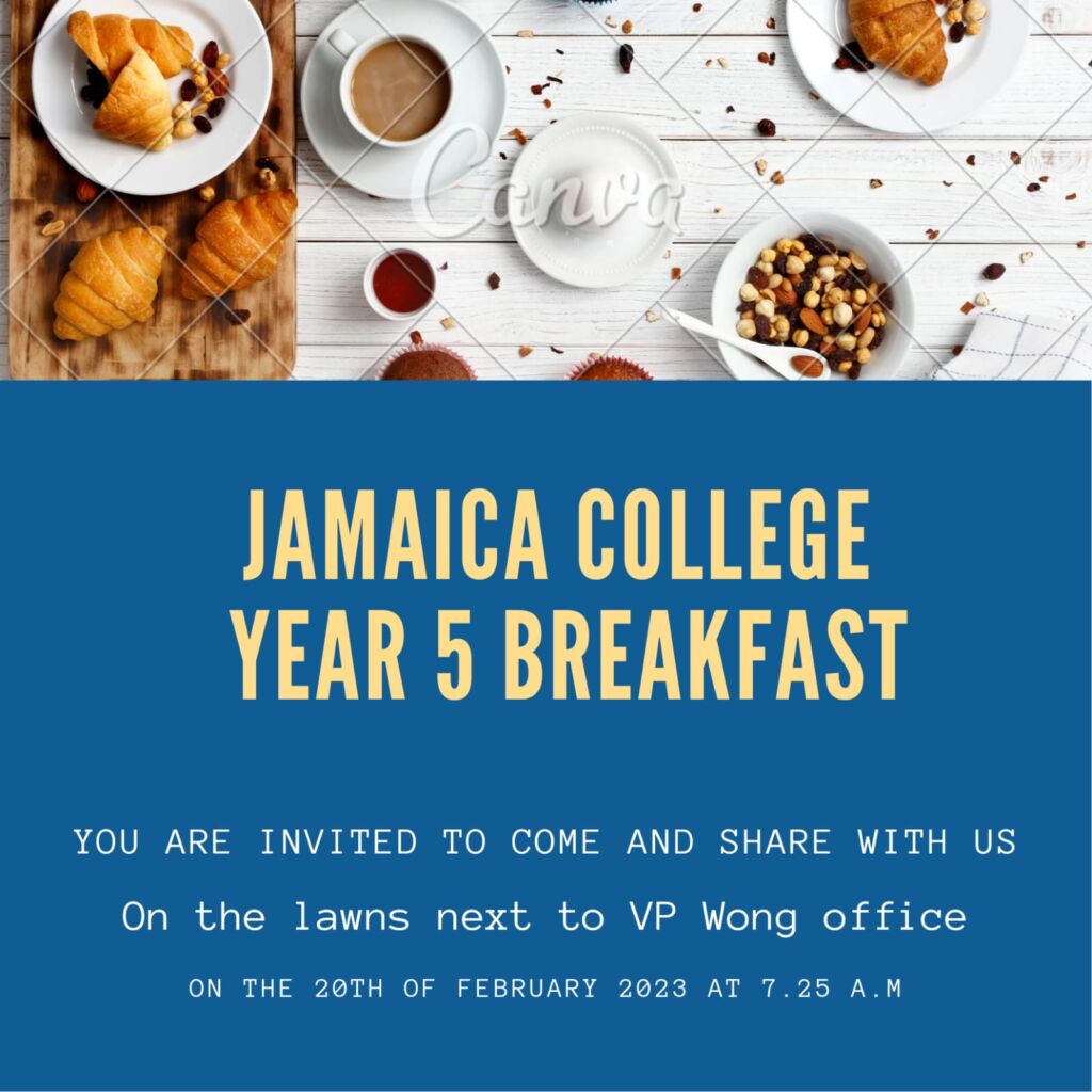 Fifth formers 2022-2023 have a True Blue Breakfast - Feb. 20, 2023