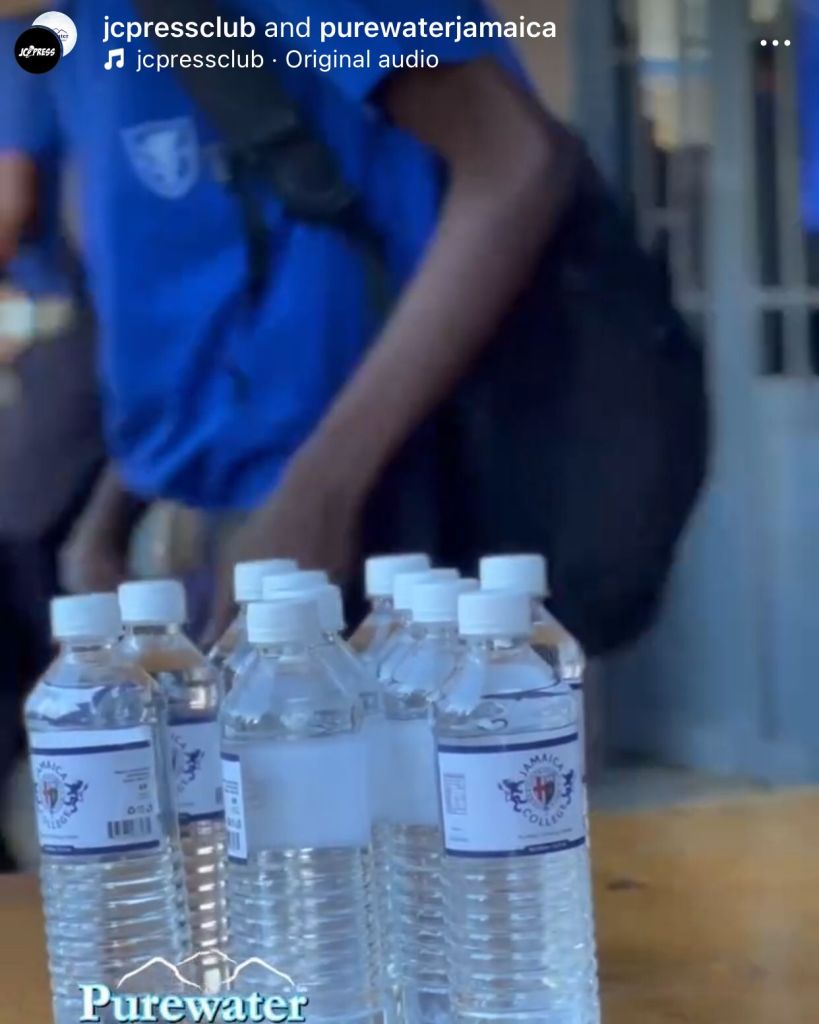 Jamaica College has its own branded water. READ MORE